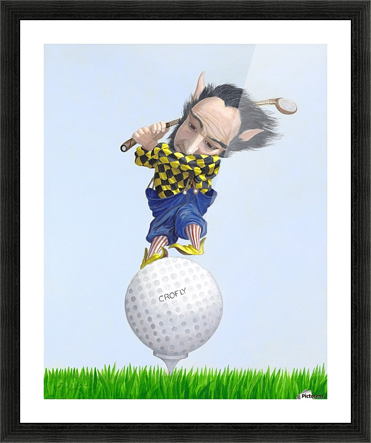 The Golfer Picture Frame print