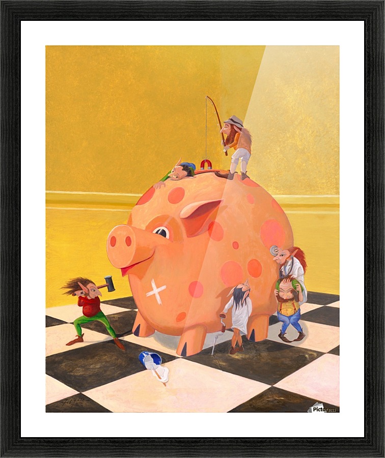 The Bank Robbery Picture Frame print