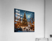 Enchanted Winter Hamlet Acrylic Print