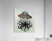 UFO & Octopus  Acrylic Print