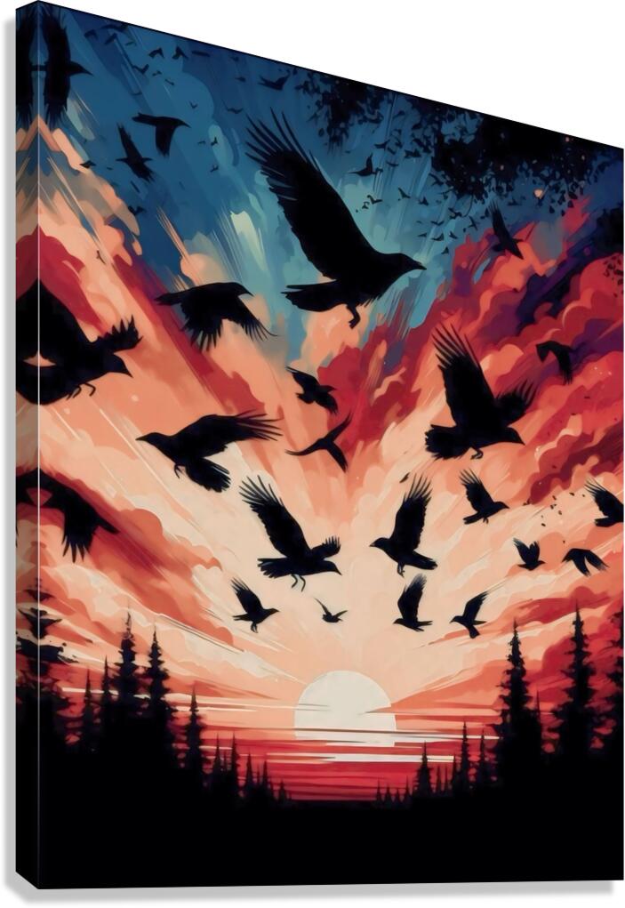 Crows Canvas Print