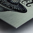 UFO & Octopus  Metal print