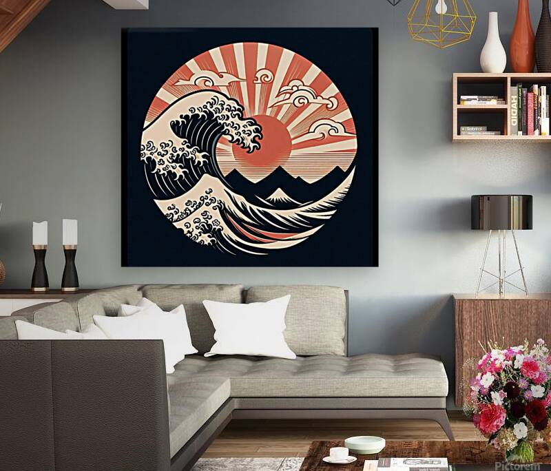Sunset in Japan  Reproduction