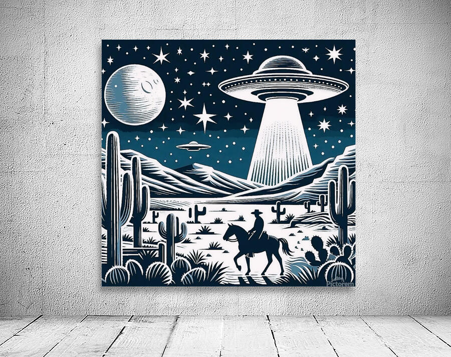 Western UFO Wall Preview