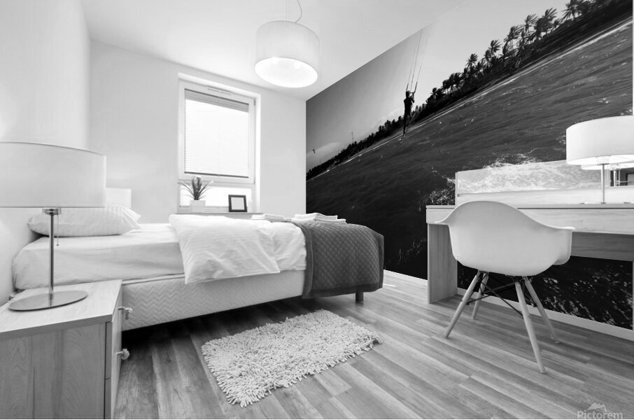 Jenny Cosmic Babarete Bay 22 BWAugust 2024 Mural print