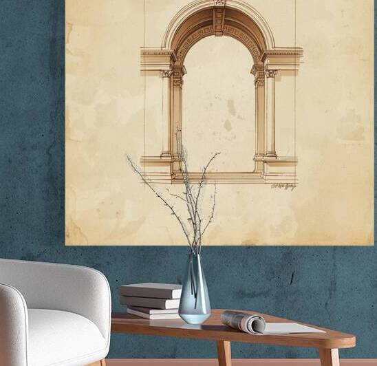Timeless Archway Sketch 1 by Oussama Wail Bouhentala