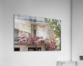 Batiment avec des Fleurs Acrylic Print