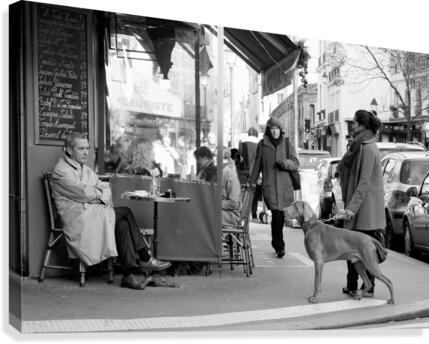 Street Life in Le Marais Canvas Print