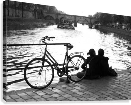 Couche du Soleil - La Seine Canvas Print