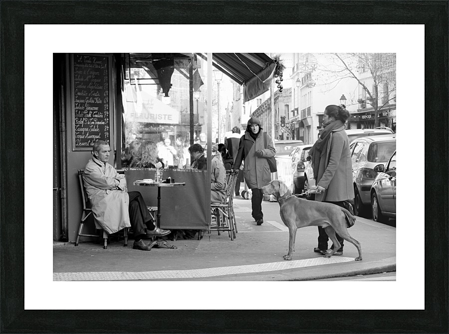 Street Life in Le Marais Picture Frame print