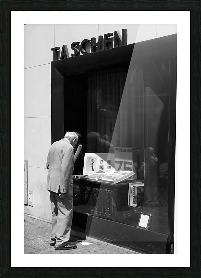 Window Shopping Picture Frame print