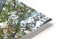 Batiment avec des Fleurs HD Metal print