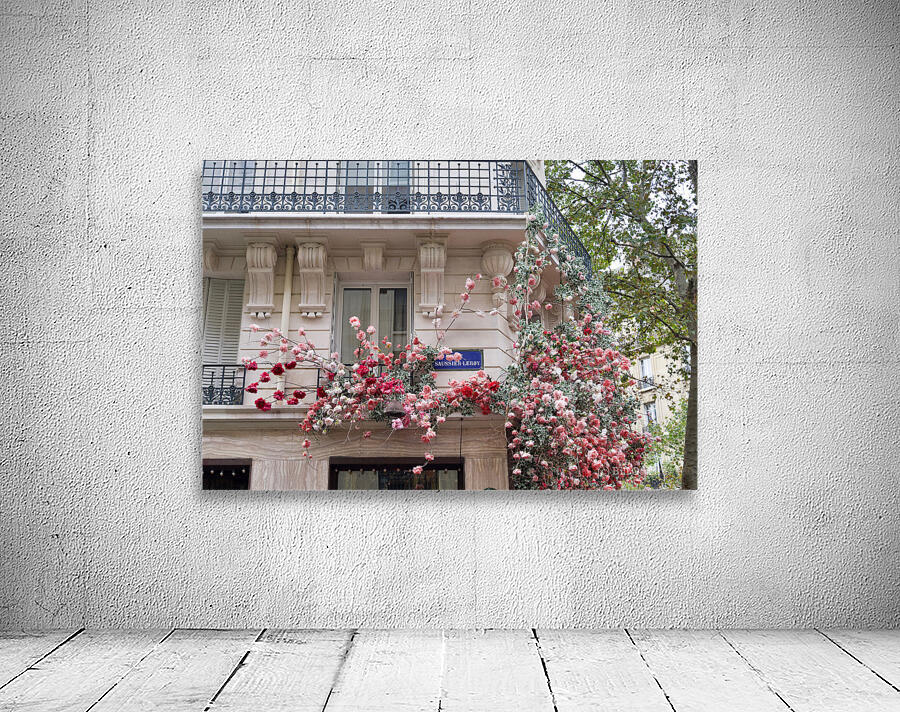 Batiment avec des Fleurs Wall Preview