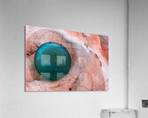 Glass float in shell Acrylic Print