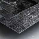 Cape Disappointment Battery 247 steps in B&W Metal print