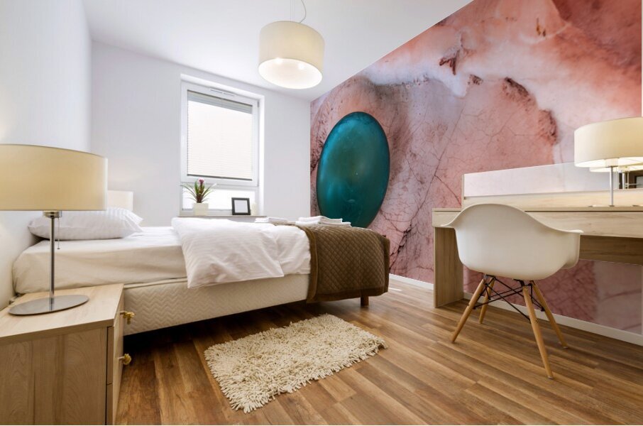 Glass float in shell Mural print