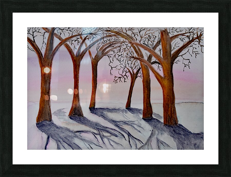 Winter trees Picture Frame print
