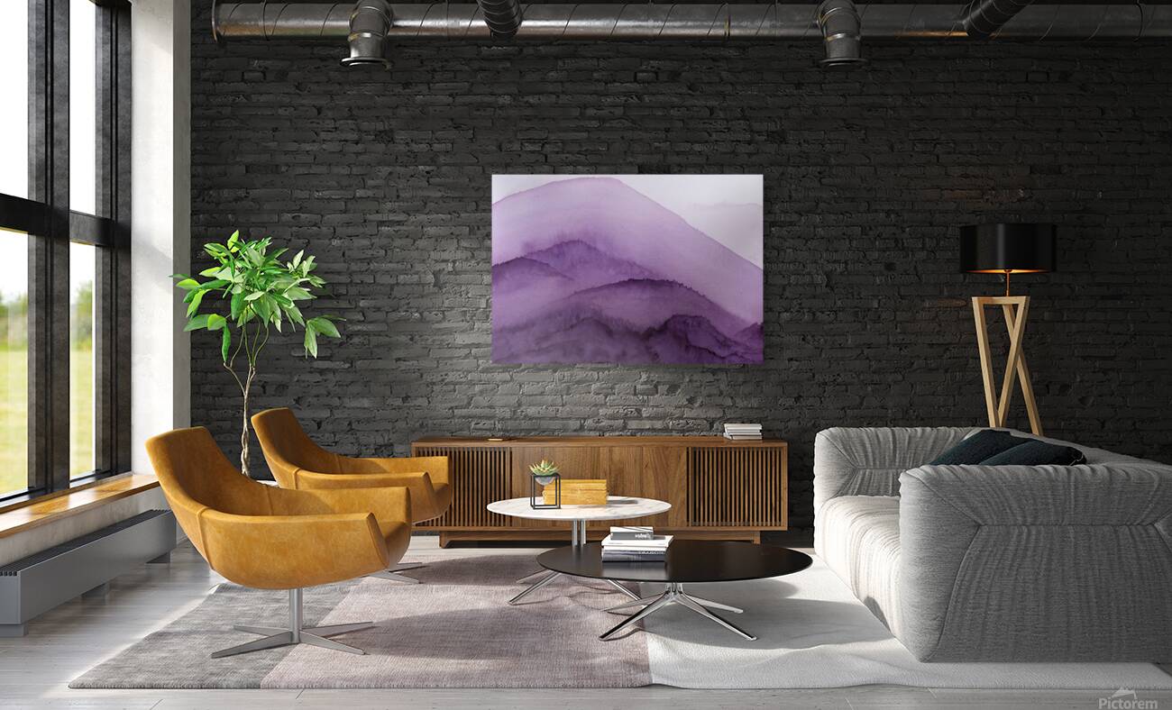 Misty Mountain Purple Reproduction