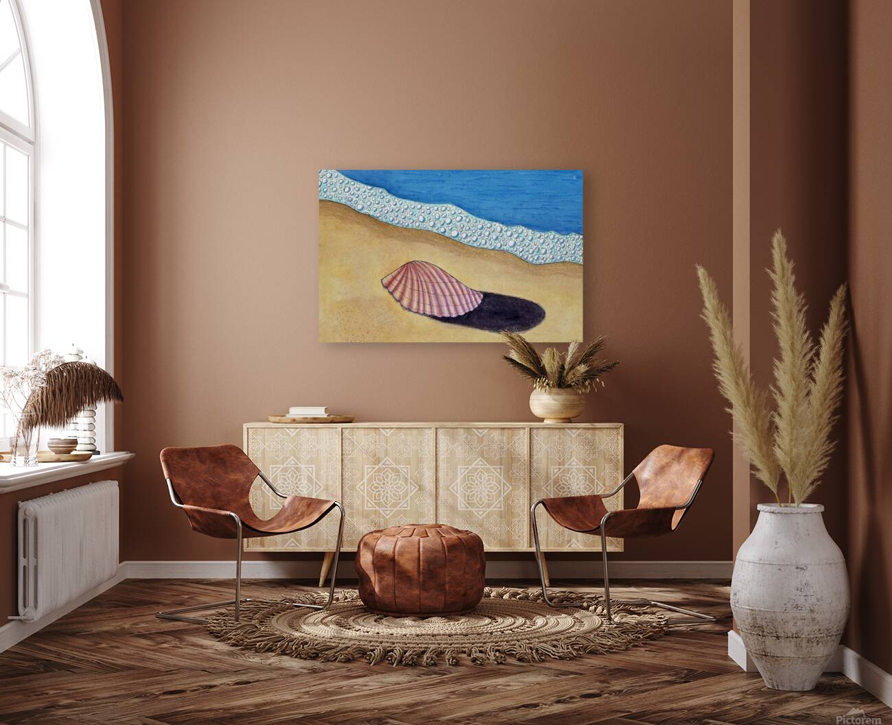 Seashell on Sand Reproduction