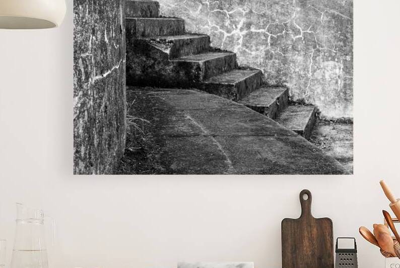 Cape Disappointment Battery 247 steps in B&W by Lisa von Biela