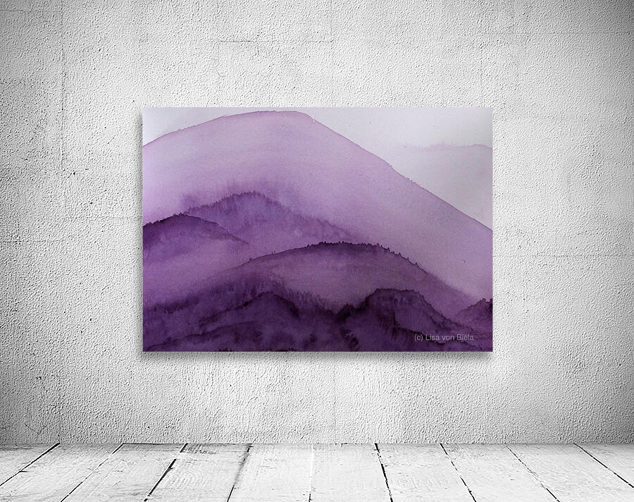 Misty Mountain Purple Wall Preview