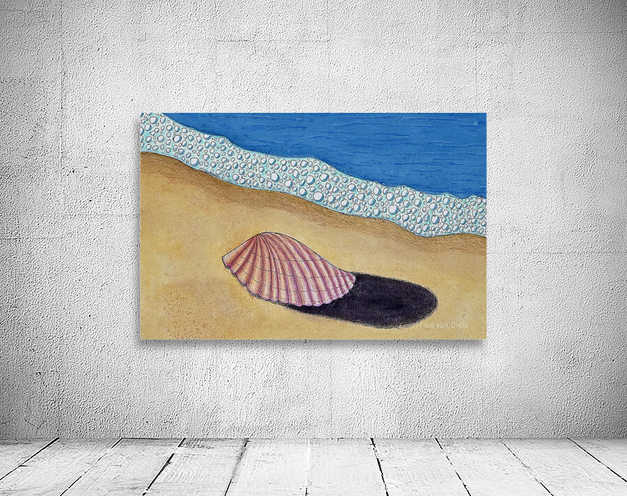 Seashell on Sand Wall Preview