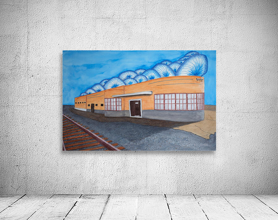 Art Deco Train Station Wall Preview