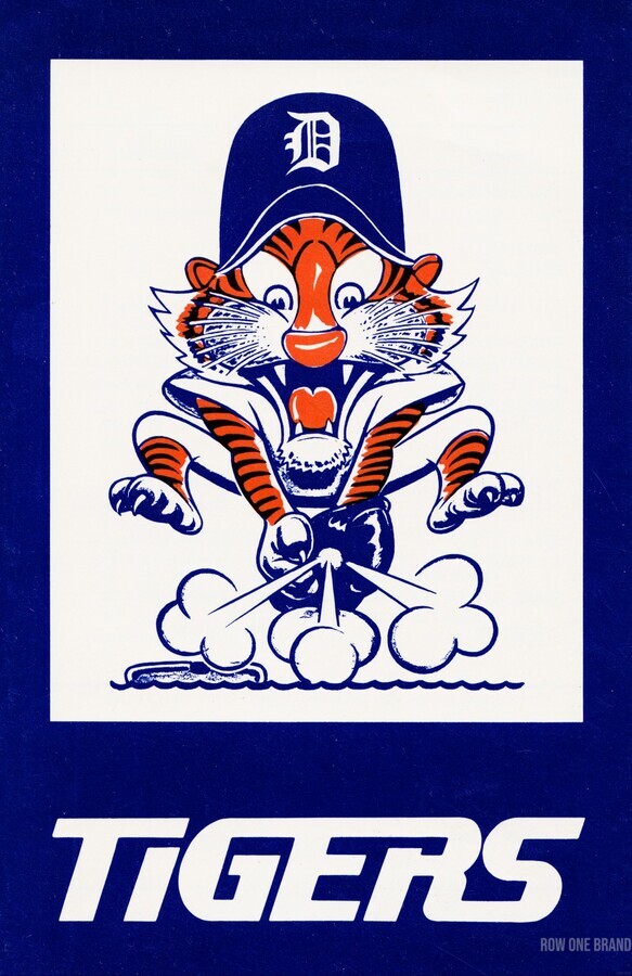 1972 Detroit Tigers Art by Row One Brand Wall Art