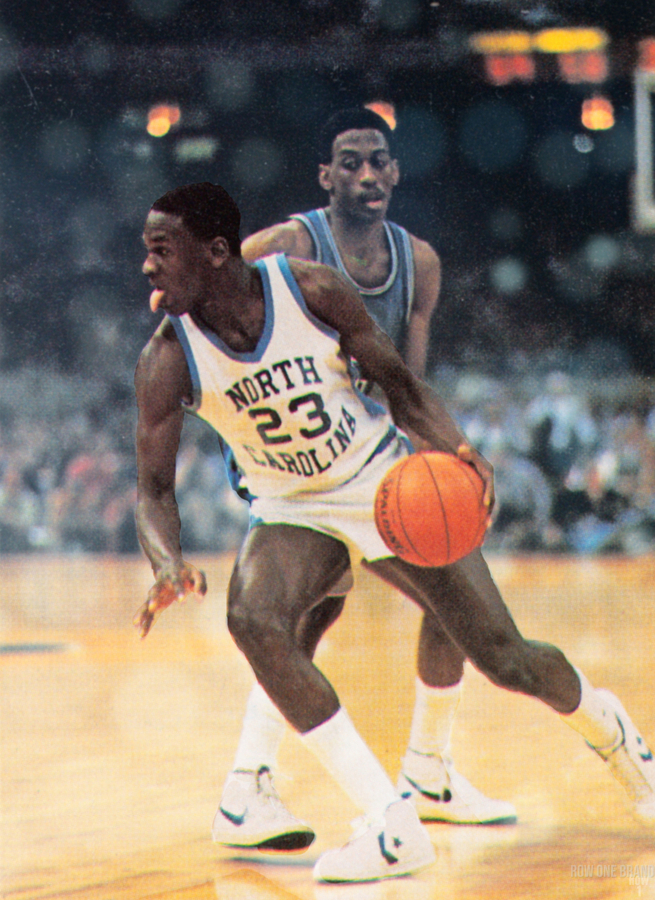 1982 Michael Jordan North Carolina Art par Row One Brand