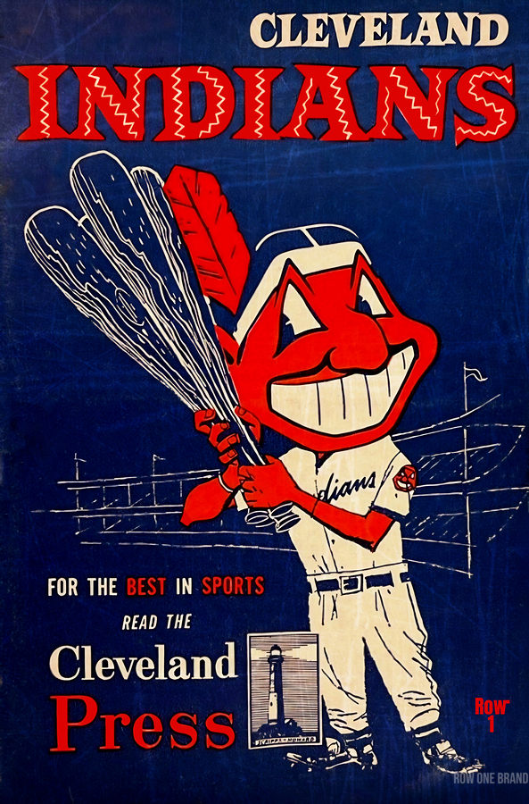 Cleveland Indians Decal Cleveland Indians Retro Style Precision-Cut Vinyl Decal / Sticker Retro Baseball Team Sticker