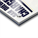 1980s san diego chargers helmet art Acrylic print