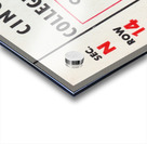 1956 Pacific vs. Cincinnati Football Ticket Art Acrylic print