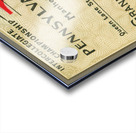 1893 Penn vs. Princeton Tigers Football Ticket Art Acrylic print