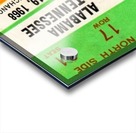 1968 Tennessee vs. Alabama Football Ticket Art  Acrylic print
