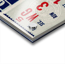 1940 Oklahoma A&M vs. Oklahoma Sooners Ticket Art Acrylic print