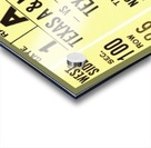 1975 Texas vs. Texas A&M Football Ticket Canvas Acrylic print