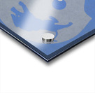 Vintage Detroit Lions Helmet Art (1965) Reproduction Fine Art Print (1) Acrylic print