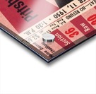 1950 pittsburgh notre dame vintage college football ticket wall art Acrylic print