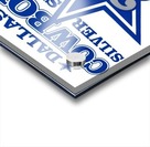 1984 dallas cowboys silver season art Acrylic print