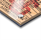 1976 USC Trojans Football Ticket Art Acrylic print