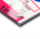 1980 LA Aztecs Soccer Ticket Stub Art Acrylic print