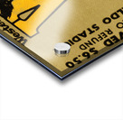 1980 Western Michigan vs. Ohio Football Ticket Stub Canvas Acrylic print