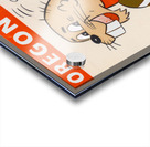 1970 Oregon State Beaver Ticket Stub Remix Art Acrylic print