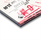 1973 Cornell vs. Colgate Football Ticket Art Acrylic print