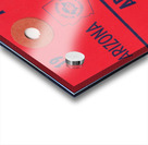 1979 Arizona Wildcats Football Press Pass Art Acrylic print