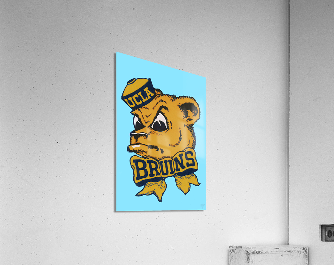 Figurine Mascotte UCLA Bruins Zephyr Tokyodachi - Peinte à La Main - Collection Art Bleu