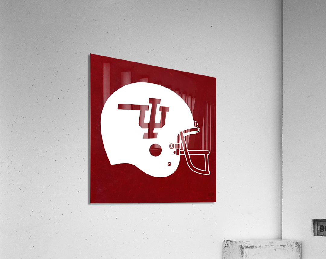 1983 Indiana Hoosiers Football Helmet Art by Row One Brand Wall Art 1983 Indiana Hoosiers Football Helmet Art by Row One Brand Wall Art