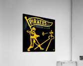 vintage pittsburgh pirates baseball pitch art  Acrylic Print
