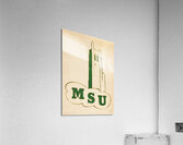 vintage michigan state msu campus art  Acrylic Print