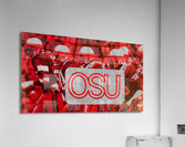 Retro OSU Buckeyes Football Art Acrylic Print
